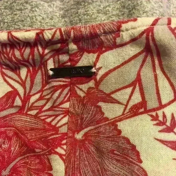 Roxy Pink Floral‎ Kimono Open Front Boho M/L - Picture 4 of 5